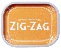 SMALL- METAL ROLLING TRAY ORANGE