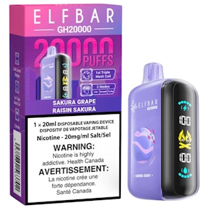 Smoke Tokes - Elfbar GH20k Puffs - Sakura Grape