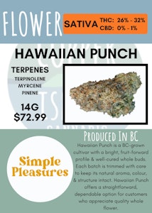 SIMPLE PLEASURES - 14G - SIMPLE PLEASURES - HAWAIIAN PUNCH
