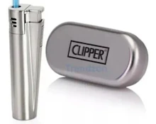 CLIPPER- LIGHTER & CASE (SILVER)