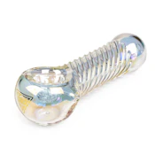 4.5" Terminator Big Twister Hand Pipe - Metallic Rainbow
