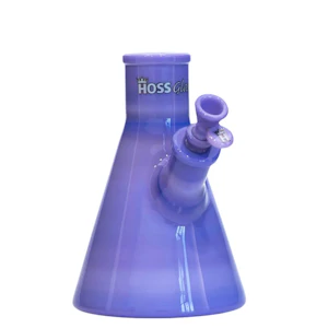 Hoss Glass - Hoss Glass Full Color Beaker Base Purple - 8"