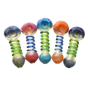 Cartel Swirl Glass Spoon Pipe - 4"