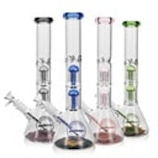 Double-Perc Glass Bong