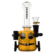 6" Arsenal Giggle Bot Character Bong (Yellow)