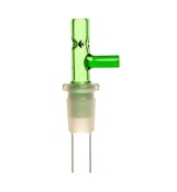 14mm Glass Popper w/ Ice Pinch (Green)