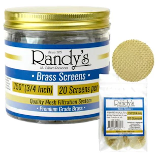 Randy's - Randy's - Brass Screens 0.75" 20 pack