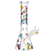 Pulsar Building Blocks Beaker Glass Water Pipe - 10"