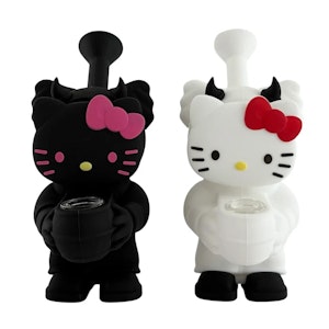 Lit Silicone - 6" Silicone Kitty Water Pipe