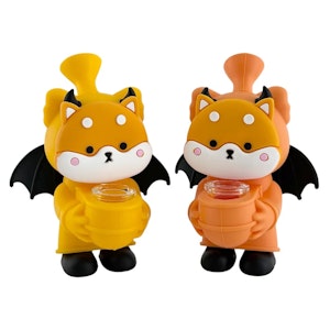 Lit Silicone - 6" Shiba Inu Silicone Water Pipe