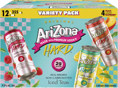 12C ARIZONA HARD 2G SUGAR VARIETY PACK 12X355ML