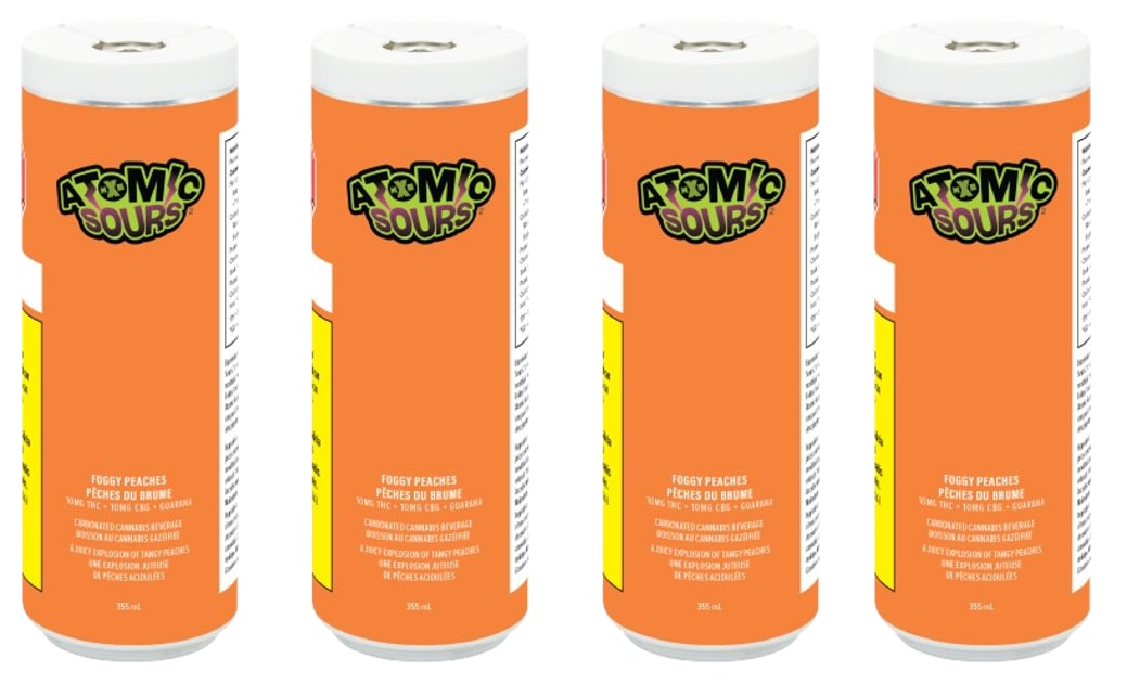 Foggy Peaches Soda 4pc Multipack