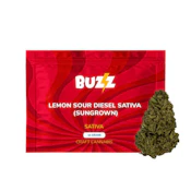 BUZZ- LEMON SOUR DIESEL- SUNGROWN-DRIED FLOWER 14G