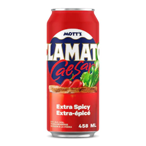 MOTT'S CLAMATO - 1C MOTTS CLAMATO CAESAR EXTRA SPICY - 458ML