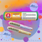 BLUD ORANGE + BERRY DRIP TWISTERS - RIZZLERS - 2X0.5G