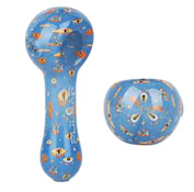 Pulsar Inside Print Glass Spoon Pipe 5" Eye Can See You