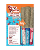 Sticky Greens - Corner Stone Variety Diamond Infused/Kief Coated - 3x0.5g