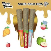 Sticky Greens - Solid Gold Hits Diamond Infused/Kief Coated - 3x0.5g