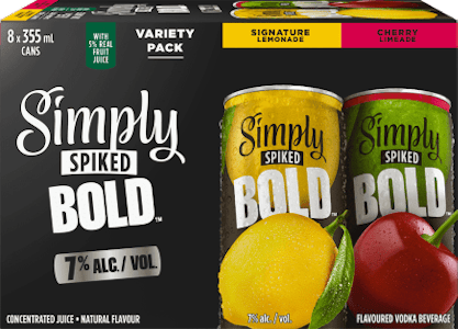 Simply Spiked - 8C SIMPLY SPIKED BOLD VARIETY PACK NM 8X355ML