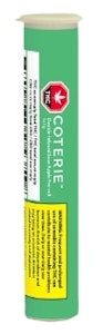 Coterie - Sour Apple  Liquid Diamond Infused & kief Coated - Mendo Breath  1 X 1g