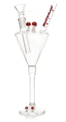 ACC - Red Eyey Glass - 9" Magic Mix Happy Hour Bong