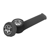 ACC - LIT - Silicone Hand Pipe Black