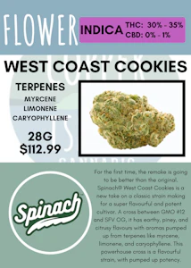 Spinach - 28G - SPINACH - WEST COAST COOKIES