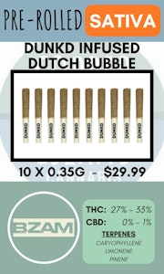 BZAM - BZAM - 10PK DUNKD DUTCH BUBBLE INFUSED PRS