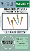 TOASTERS - 5PK TASTER VARIETY PACK INFUSED PRS