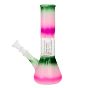 8" Percolator Bong w/ Ice Pinch - Assorted Colors