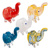 Hand Pipe: 2.5" Hand Blown Elephant Glass Pipe