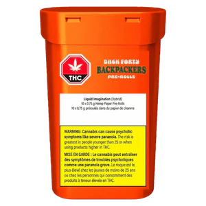 Back Forty - Liquid Imagination Backpackers 10 x 0.75g Pre-Rolls