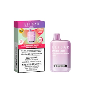 ELF BAR - PRIME - Strawberry Guava - 1800 Puff - 20mg - ELF BAR - PRIME