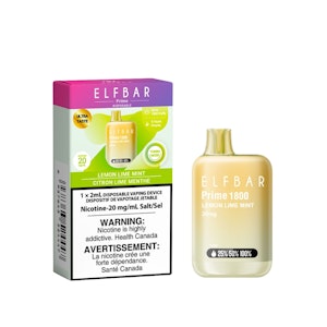 ELF BAR - PRIME - Lemon Lime Mint - 1800 Puff - 20mg - ELF BAR - PRIME