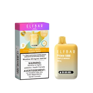 ELF BAR - PRIME - Triple Mango - 1800 Puff - 20mg - ELF BAR - PRIME