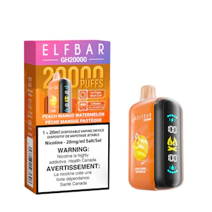 ELF BAR - 20K - Peach Mango Watermelon - 20K Puff - 20mg - ELF BAR