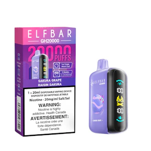 ELF BAR - 20K - Sakura Grape - 20K Puff - 20mg - ELF BAR