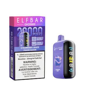ELF BAR - 20K - Strawberry Grape - 20K Puff - 20mg - ELF BAR
