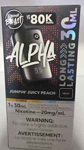 Accessories - Flavour Beast Alpha Jumpin' Juicy Peach 80K Puffs Disposable Vape