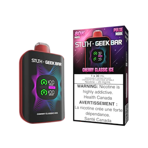 Accessories - STLTH x Geek Bar Cherry Classic Ice 80k Puffs Disposable Vape
