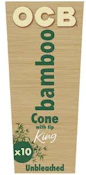10 PK DISPLAY OCB BAMBOO CONES KING SIZE