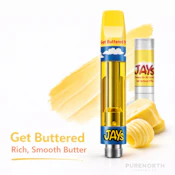 High Potency 95+ Get Buttered 0.95g 510 Thread Cartridges