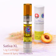 Sativa XL1.2g (Velvet Peach ) 510 Vape Thread Cartridges