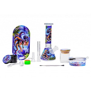 OG Glass - OG | 8" Gift Set Bong, Banger, Ashtray, Grinder & More