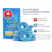 Blue Raspberry Gummies 10x1 Pack Soft Chews