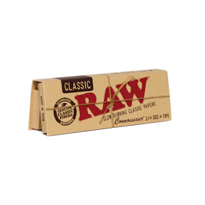 RAW - RAW Rolling Paper - Classic | 1 1/4 Connoisseur w/ Tips