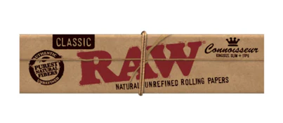 RAW Rolling Paper - Classic | King Connoisseur w/ Tips