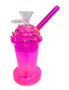 NoName - Mini Glass Bong | Milkshake (Pink)