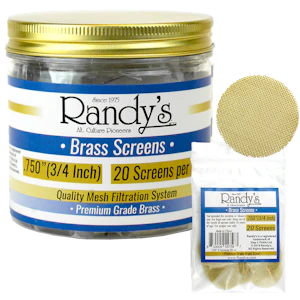 Randy's - Screens - Brass 0.750 - 20PK