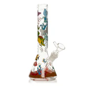 Red Eye Glass 10" Reefer Madness Water Pipe